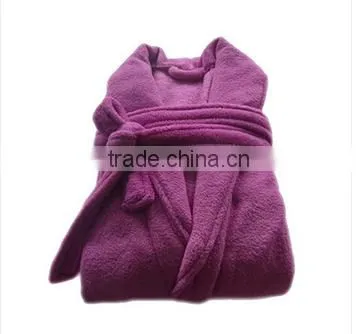 Fashion Style Coral Fleece Bathrobe With Long Sleeve photo-4