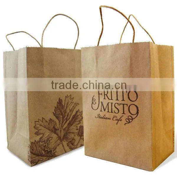 Custom Brown Kraft Paper Bag, Brown Paper Bag, Luxury Paper Shopping Bag Made in Guangzhou photo-4