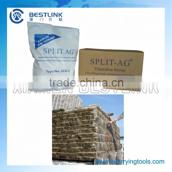 SCA expansive mortar for concrete demolition
