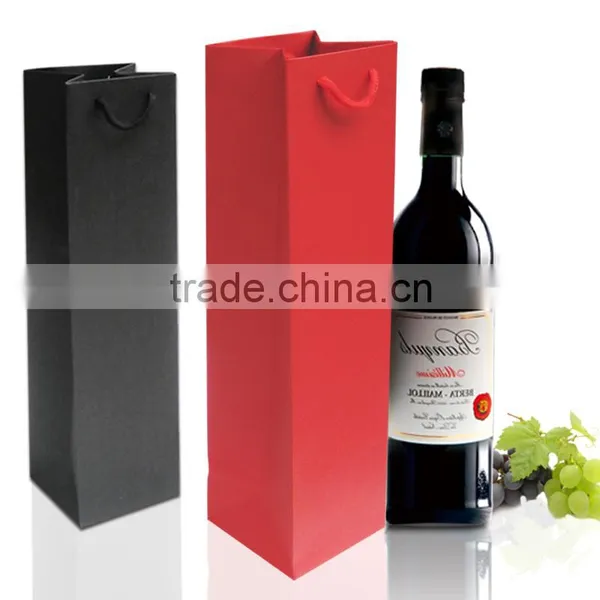 Wholesale High Quality Eco-friendly Wine Paper Bag