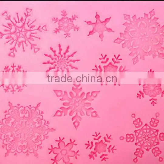 Christams Silicone Snowflakes Cake Mold / Xmas Fondant Cake Decoration Mould / Silicone Molds for Cake Decorating photo-6