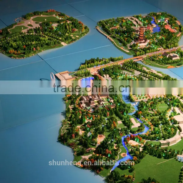 Sea Island Miniature Architectural Scale Model for Sale photo-3