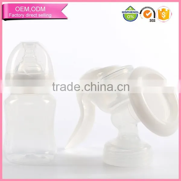 FDA Approval Manual Hand Breastfeeding Pump for Infants With Milk Bottle photo-3