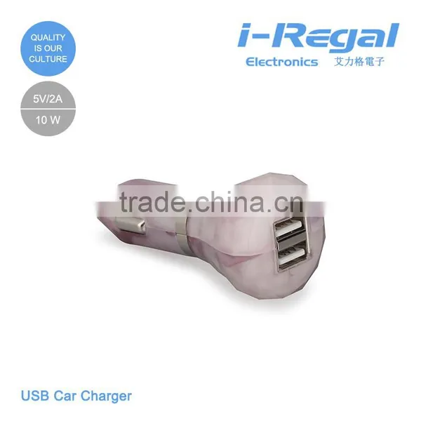 Manufactory Cheap Price OEM Micro Dual Usb Car Charger for Mobile Phone photo-2