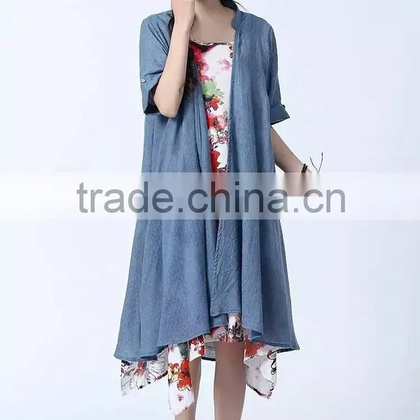 Summer Dress 100% Linen Latest Beach Dress