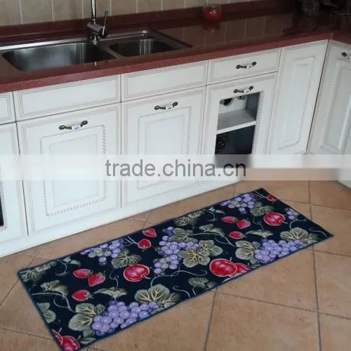 Flower&fruits Pattern Anti-slip Kitchen Rugs Floor Prevent Mat photo-2