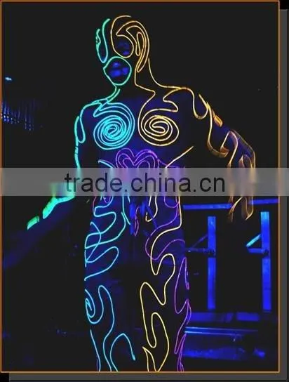 EL costume, Electroluminescent garment,dress, el cable, el light, el flash product, el advertising product, el lighting wire,