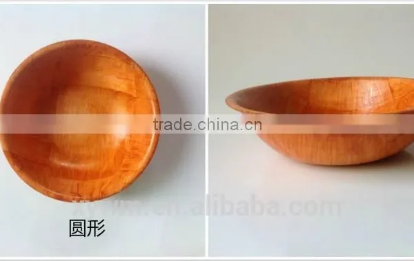 American Woven Woodenware Round Shape Salad Bowl photo-2