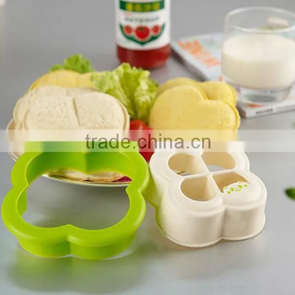 Plastic LEAF Clover Sandwich Crust Cutter DIY Bread Mold photo-3