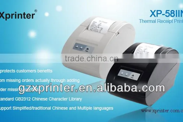 Round Appearance 58mm Mini Printer XP-58IIN