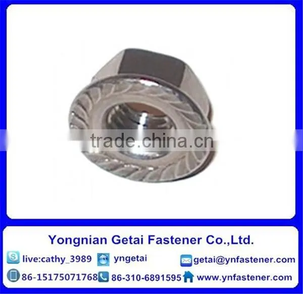 DIN6923 Hex Flange Nuts Serrated M6 Zinc Plated and Black photo-2