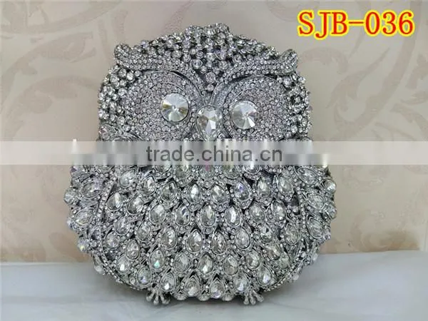 Latest Crystal Handbag in Funny Owl Pattern With Rhinestone in a Good Appearance for Party photo-2