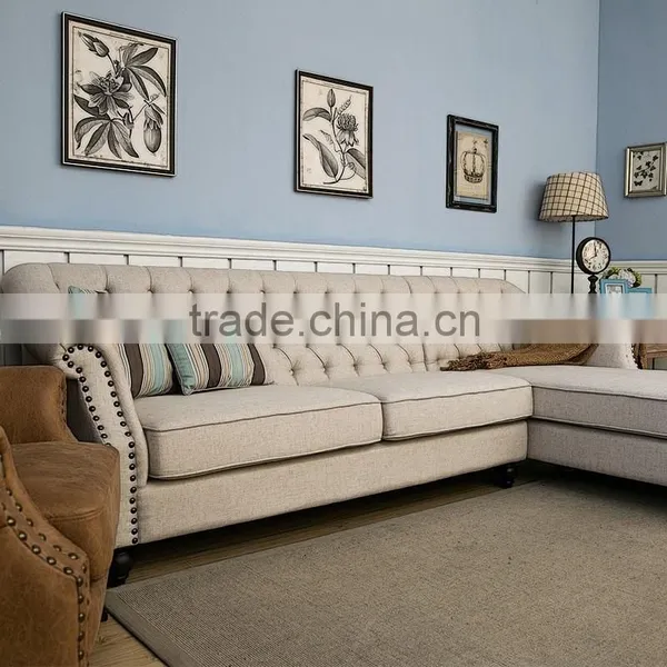 2016 Latest Corner Sofa Set Designs Foshan Shunde Furniture photo-3