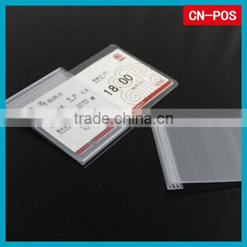 Supermarket Display Plastic Price Tags Holder for Hanging
