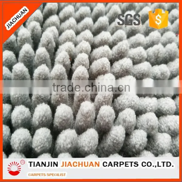 Grey Cheap Low Short Pile Chenille Mat photo-3