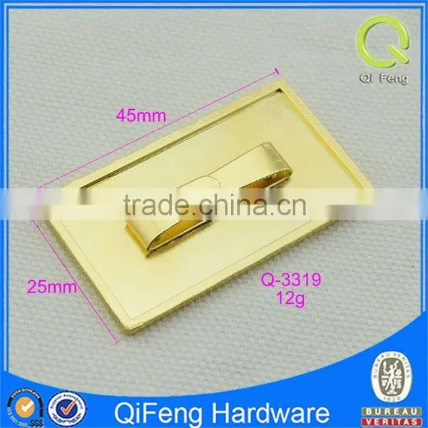 Q-3319 Custom Metal Tag Shineing Gold Color photo-3