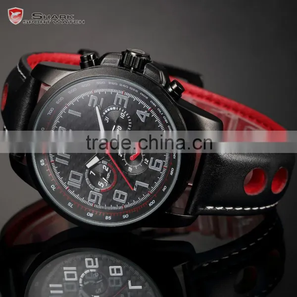 SHARK Men Sport 24 Hours LED Water Resistant 3ATM Quartz Watch photo-3