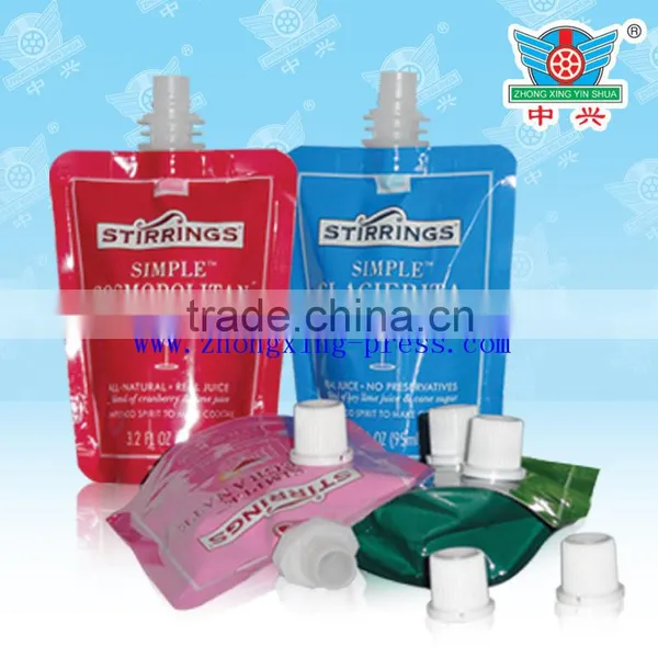 Shock Resistant Dishwashing Liquid Packaging,stand up Pouch With Spout,flexible Plastic Packaging photo-4