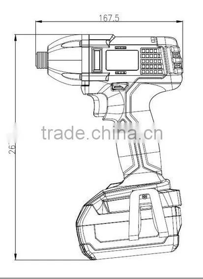 BKS1801 Taizhou Bak 18V Li Ion Cordless Impact Screwdriver,18V Cordless Screwdriver Power Tool photo-2