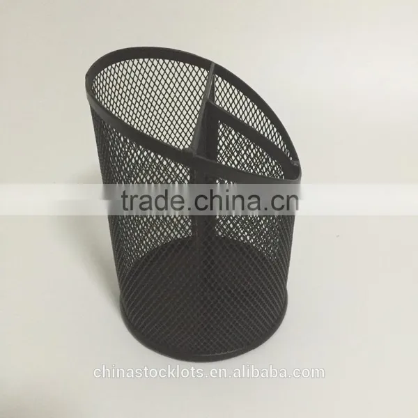 Stocklots 2016 Factory Best Selling Promotional Gifts Office and School Desk Organizer Metal Mesh Pen Holder photo-4