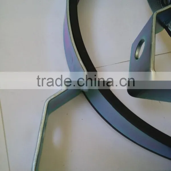 Galvanized Rubber Saddle Pipe Steel Clamp photo-5