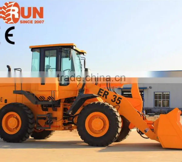 3 Ton Everun Brand New Front End Loader With Sweeper For Sale photo-2