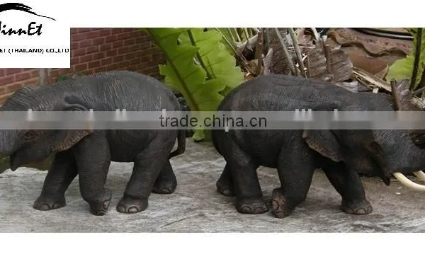 Wood Carved Elephant From Thailand photo-2