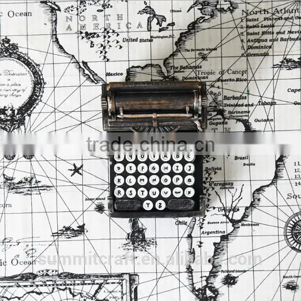 Resin Vintage Typewriter Shape Drink Coasters Holder Set photo-4