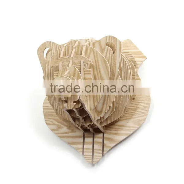 ECO-Friendly & Recyclable Cardboard Bear Head Home Decoration Use Arts photo-4