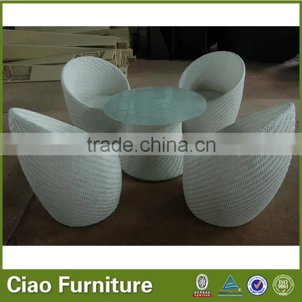 Funky Modern Outdoor Furnitue Rattan Coffee Table Set photo-4