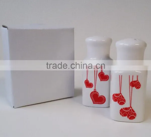 Promotional Ceramic Christmas Items, High Quality Salt And Pepper With Customized Printing photo-5