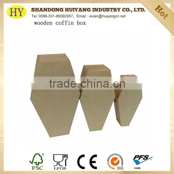 Wholesale Unfinished Wooden Coffin Box for Pet photo-3