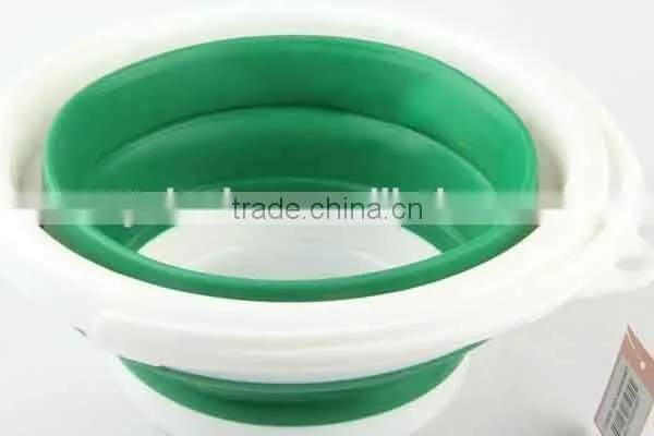 5L Outdoor Folding Circular and Heart Shaped Silicone Bucket photo-3