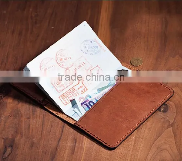 Custom Cheap Cow Leather Passport Holder ,passport Cover Hot Selling photo-2