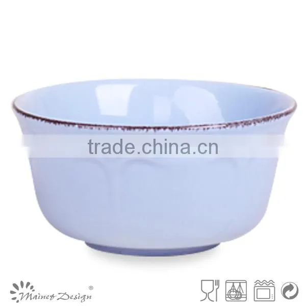 Factory Direct Wholesale Embossed Ceramics Soup Bowl photo-3