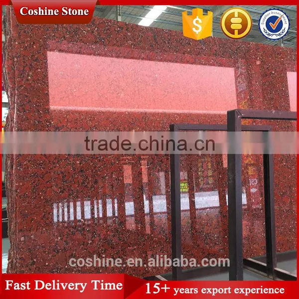 Hot Sale Hight Quality Rosso Santiago Granite Red Polished Slabs photo-5