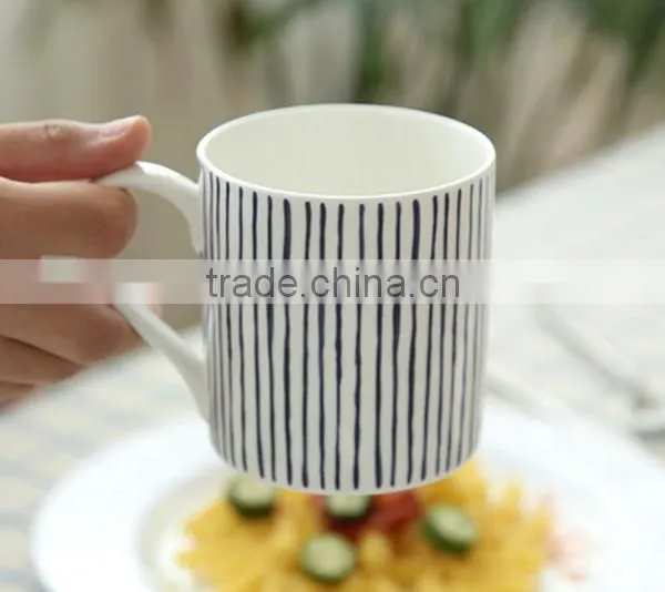Japanese Style Stripe Decal 5pcs Ceramic Bonechina Dinnerware photo-5