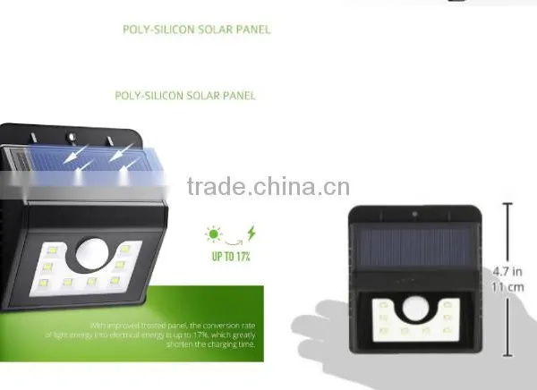 Bright 8LED Solar Power Lights 3Mode Outdoor Lithium Battery Powered Led Light for Path Garden Lighting-4Pack photo-3