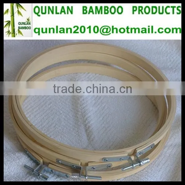 Natural Bamboo Embroidery Frame Round photo-3