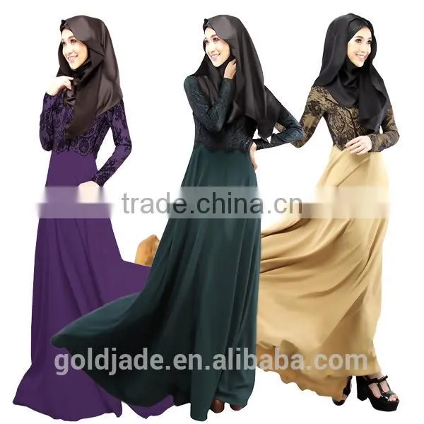 2016 Designer Abayas Dubai 100% Cotton New Design Abaya photo-4