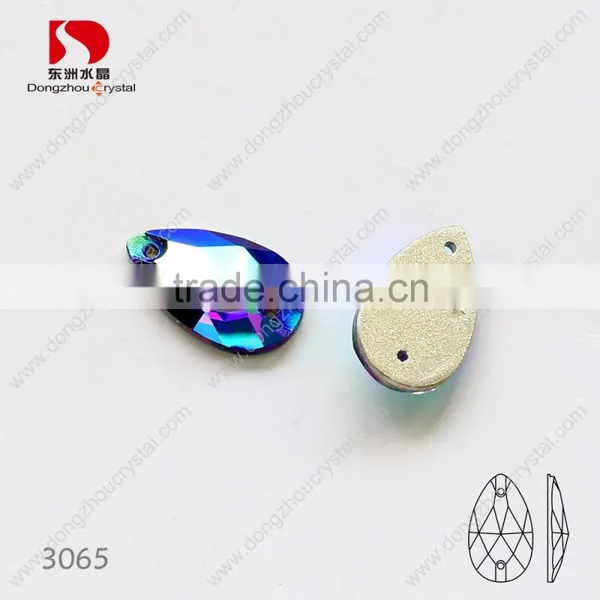 Wholesale Tear Drop Sew on Rhinestone,bulk Sold Crystals for Dresses/jewelry/shoes/bags Decoration