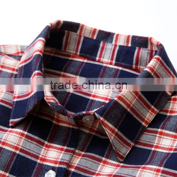 New Design Spring Middle Classic School Uniform Plaid Shirt photo-5