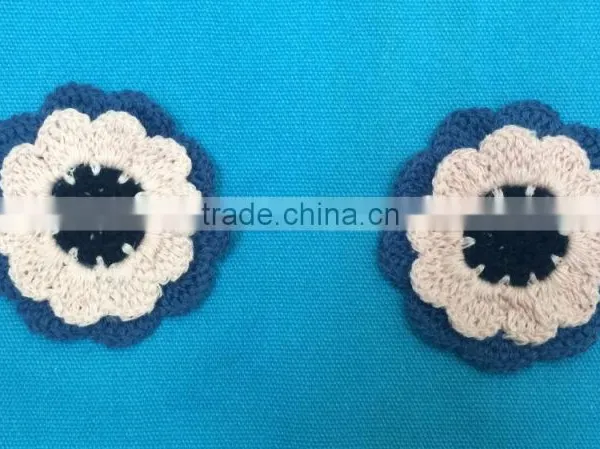 Machine Crochet Flower Applique photo-2