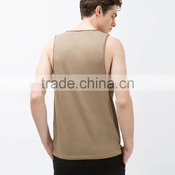 Custom Loose Plain Wholesale Men Tank Tops photo-2