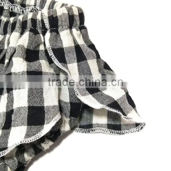 Flower Design Bloomer Grids Baby Shorts Diaper Toddler Infant Cotton Garments photo-3