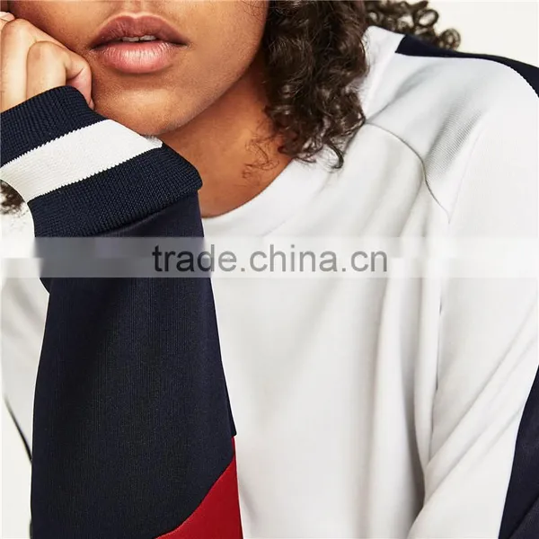 Dongguan Custom Design Color Block Sweatshirt With Raglan Sleeves photo-5