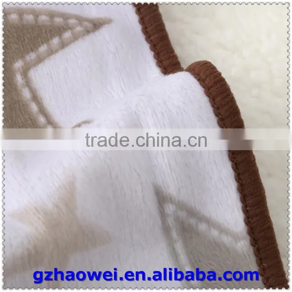 Star Printed Fleeces Thickened Baby Blanket photo-3