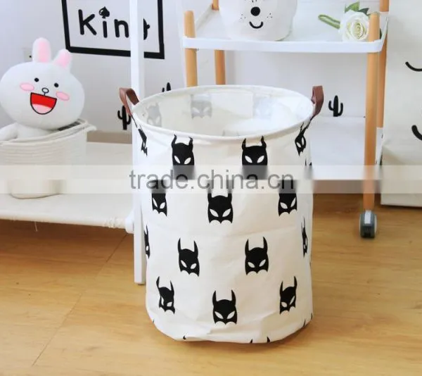 Children Storage Bag Laundry Organizer Bag Leather Handles for Kids Dirty Clothes photo-5