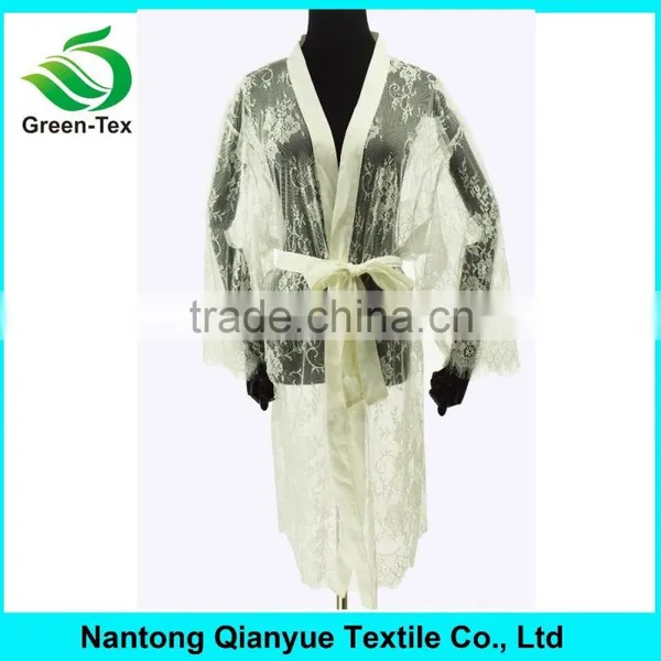 Cheap White Plus Size Women Sexy Lace Bathrobes photo-2