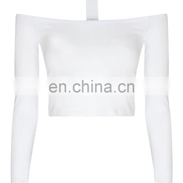 White Choker Detail Crop Top, New Model Lady Fashion Crop Top photo-4